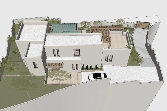 Villa in Benissa(Pedramala) zu verkaufen, Wohnfläche 394 m², Klimaanlage, Grundstück 1142 m², 4 Schlafzimmer, 4 Badezimmer, Pool, ref.: CA-H-1933-AMB-4