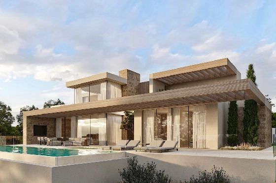 Villa in Benissa(La Fustera) zu verkaufen, Wohnfläche 716 m², Klimaanlage, Grundstück 800 m², 4 Schlafzimmer, 4 Badezimmer, Pool, ref.: CA-H-1937-AMB-1