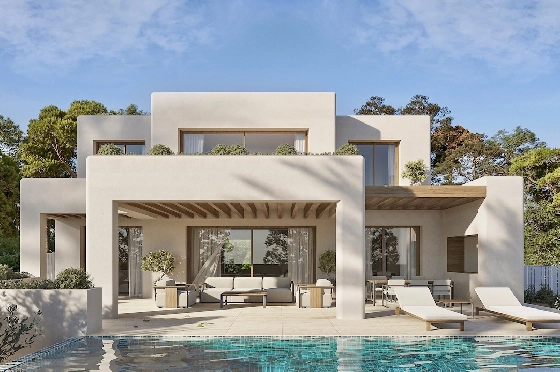 Villa in Benissa(La Fustera) zu verkaufen, Wohnfläche 269 m², Klimaanlage, Grundstück 1046 m², 4 Schlafzimmer, 3 Badezimmer, Pool, ref.: CA-H-1938-AMB-1