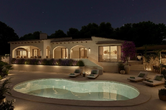 Villa in Benissa(La Fustera) zu verkaufen, Wohnfläche 144 m², Klimaanlage, 3 Schlafzimmer, 3 Badezimmer, Pool, ref.: CA-H-1939-AMB-2