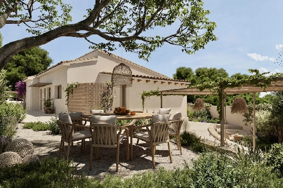 Villa in Benissa(La Fustera) zu verkaufen, Wohnfläche 144 m², Klimaanlage, 3 Schlafzimmer, 3 Badezimmer, Pool, ref.: CA-H-1939-AMB-9