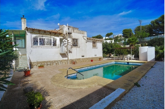 Villa in Benissa(La Fustera) zu verkaufen, Wohnfläche 110 m², Grundstück 822 m², 3 Schlafzimmer, 2 Badezimmer, Pool, ref.: CA-H-1941-AMBE-2