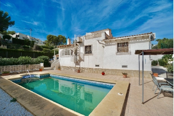 Villa in Benissa(La Fustera) zu verkaufen, Wohnfläche 110 m², Grundstück 822 m², 3 Schlafzimmer, 2 Badezimmer, Pool, ref.: CA-H-1941-AMBE-23