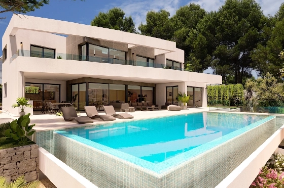 Villa in Moraira(La Sabatera) zu verkaufen, Wohnfläche 548 m², Grundstück 1003 m², 4 Schlafzimmer, 4 Badezimmer, Pool, ref.: CA-H-1943-AMB-6