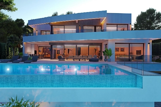 Villa in Moraira(La Sabatera) zu verkaufen, Wohnfläche 548 m², Grundstück 1003 m², 4 Schlafzimmer, 4 Badezimmer, Pool, ref.: CA-H-1943-AMB-7