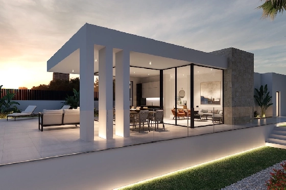 Villa in Denia(Denia) zu verkaufen, Wohnfläche 167 m², Klimaanlage, Grundstück 800 m², 3 Schlafzimmer, 2 Badezimmer, Pool, ref.: CA-H-1948-AMB-2