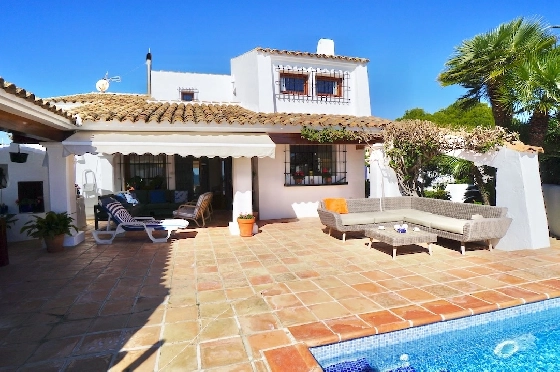 Villa in Moraira(El Andrago) zu verkaufen, Wohnfläche 307 m², Klimaanlage, Grundstück 804 m², 4 Schlafzimmer, 3 Badezimmer, Pool, ref.: CA-H-1963-AMBE-15