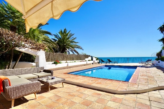 Villa in Moraira(El Andrago) zu verkaufen, Wohnfläche 307 m², Klimaanlage, Grundstück 804 m², 4 Schlafzimmer, 3 Badezimmer, Pool, ref.: CA-H-1963-AMBE-23