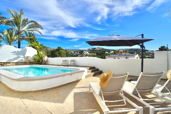 Villa in Moraira(Solpark) zu verkaufen, Wohnfläche 259 m², Klimaanlage, Grundstück 621 m², 6 Schlafzimmer, 4 Badezimmer, Pool, ref.: CA-H-1958-AMBE-16