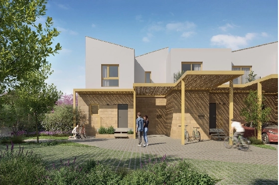 Stadthaus in El Vergel(El Vergel) zu verkaufen, Wohnfläche 137 m², Klimaanlage, Grundstück 101 m², 2 Schlafzimmer, 2 Badezimmer, Pool, ref.: CA-B-1962-AMB-2