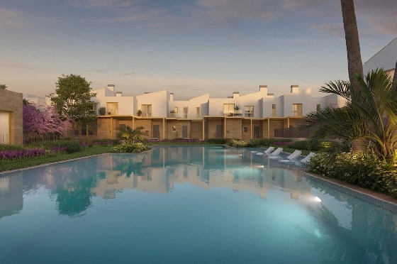 Stadthaus in El Vergel(El Vergel) zu verkaufen, Wohnfläche 137 m², Klimaanlage, Grundstück 101 m², 2 Schlafzimmer, 2 Badezimmer, Pool, ref.: CA-B-1962-AMB-4