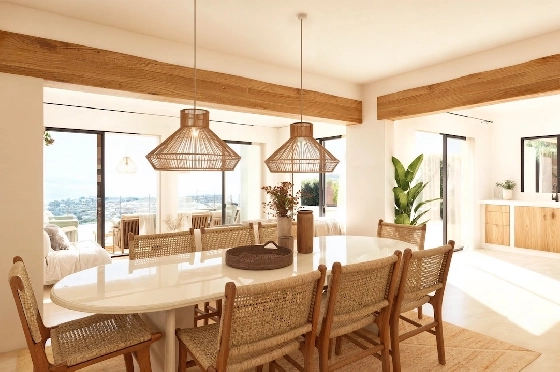 Villa in Moraira(Benimeit) zu verkaufen, Wohnfläche 150 m², Klimaanlage, 4 Schlafzimmer, 4 Badezimmer, Pool, ref.: CA-H-1965-AMB-12