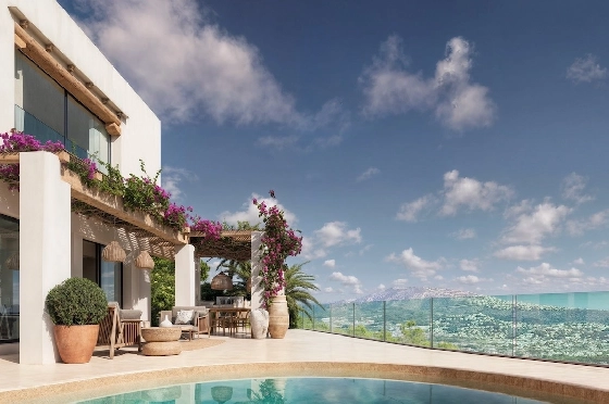 Villa in Moraira(Benimeit) zu verkaufen, Wohnfläche 150 m², Klimaanlage, 4 Schlafzimmer, 4 Badezimmer, Pool, ref.: CA-H-1965-AMB-3