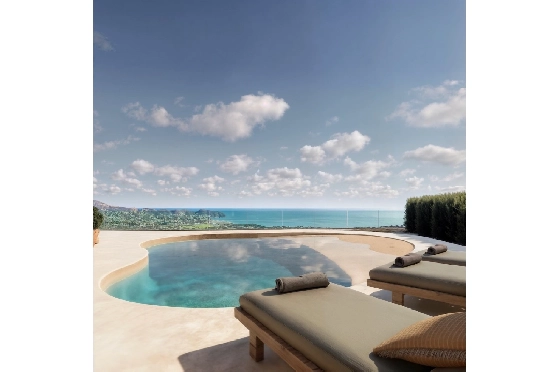 Villa in Moraira(Benimeit) zu verkaufen, Wohnfläche 150 m², Klimaanlage, 4 Schlafzimmer, 4 Badezimmer, Pool, ref.: CA-H-1965-AMB-4