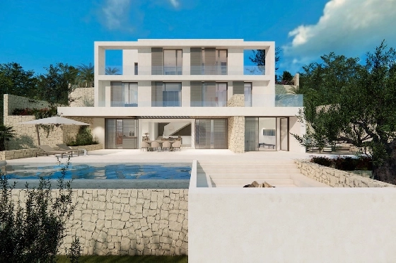 Villa in Benissa(Baladrar) zu verkaufen, Wohnfläche 291 m², Klimaanlage, Grundstück 770 m², 3 Schlafzimmer, 3 Badezimmer, Pool, ref.: CA-H-1970-AMB-1