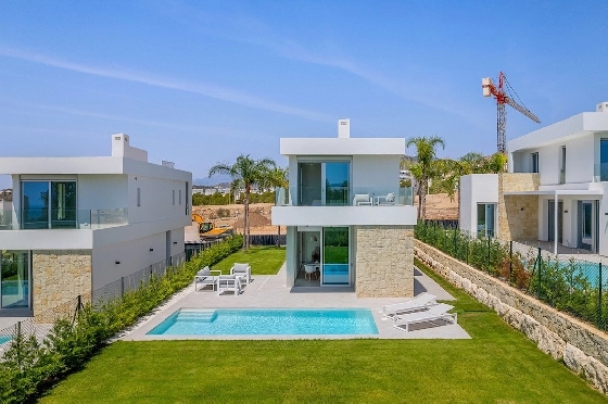 Villa in Finestrat(Sierra cortina) zu verkaufen, Wohnfläche 198 m², Klimaanlage, Grundstück 479 m², 3 Schlafzimmer, 3 Badezimmer, Pool, ref.: CA-H-1971-AMB-11