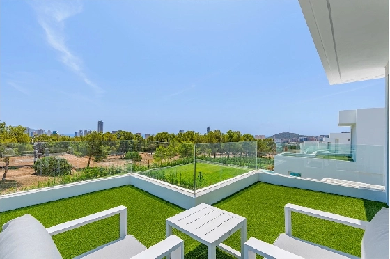 Villa in Finestrat(Sierra cortina) zu verkaufen, Wohnfläche 198 m², Klimaanlage, Grundstück 479 m², 3 Schlafzimmer, 3 Badezimmer, Pool, ref.: CA-H-1971-AMB-41