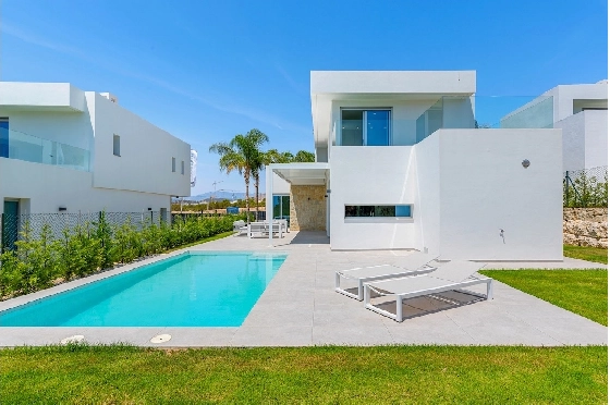 Villa in Finestrat(Sierra cortina) zu verkaufen, Wohnfläche 198 m², Klimaanlage, Grundstück 479 m², 3 Schlafzimmer, 3 Badezimmer, Pool, ref.: CA-H-1971-AMB-44