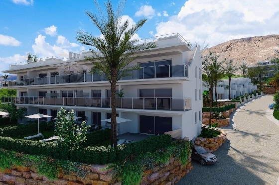 Apartment in Finestrat(Sierra cortina) zu verkaufen, Wohnfläche 64 m², Klimaanlage, 2 Schlafzimmer, 2 Badezimmer, Pool, ref.: CA-A-1972-AMB-3