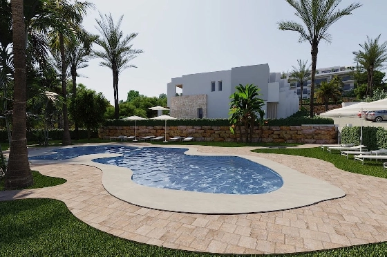 Apartment in Finestrat(Sierra cortina) zu verkaufen, Wohnfläche 64 m², Klimaanlage, 2 Schlafzimmer, 2 Badezimmer, Pool, ref.: CA-A-1972-AMB-4