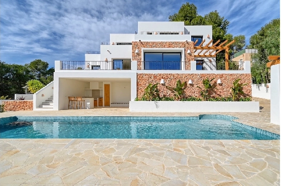 Villa in Moraira(Pinar del Advocat) zu verkaufen, Wohnfläche 339 m², Klimaanlage, Grundstück 1100 m², 4 Schlafzimmer, 4 Badezimmer, Pool, ref.: CA-H-1973-AMBI-2
