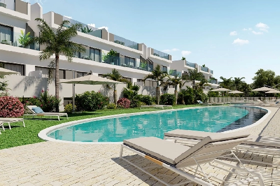 Erdgeschoss Apartment in Torrevieja zu verkaufen, Wohnfläche 184 m², Zustand Erstbezug, 2 Schlafzimmer, 3 Badezimmer, Pool, ref.: HA-TON-250-A01-2