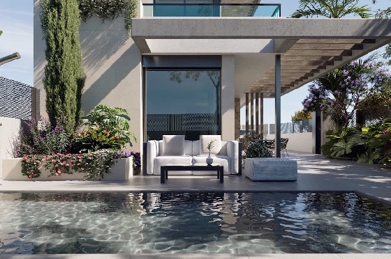 Villa in Los Alcazares zu verkaufen, Wohnfläche 273 m², Zustand Erstbezug, Grundstück 258 m², 3 Schlafzimmer, 3 Badezimmer, Pool, ref.: HA-LAN-404-E01-2